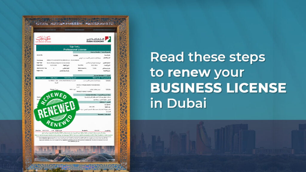 Renew business license in Dubai