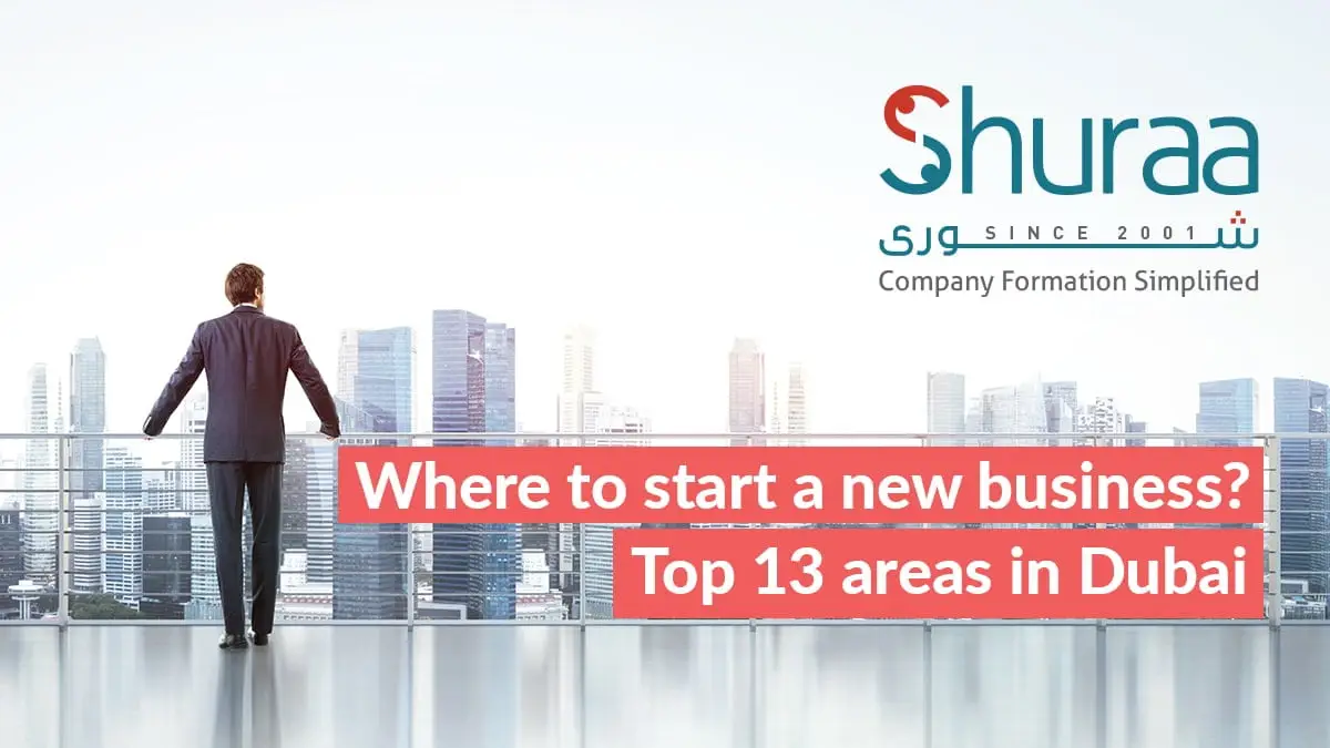 Business areas in Dubai, UAE