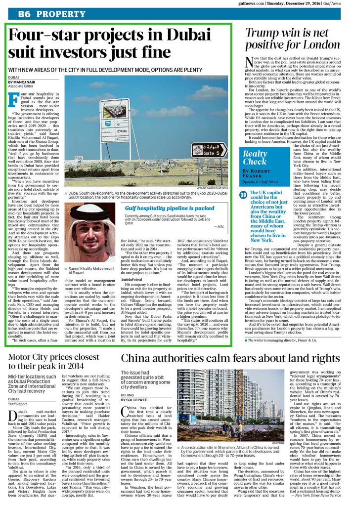 Shuraa bids on Four star projects in Dubai 2