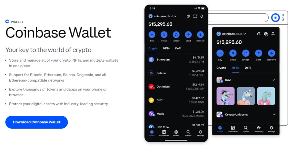 coinbase cryptocurrency wallet