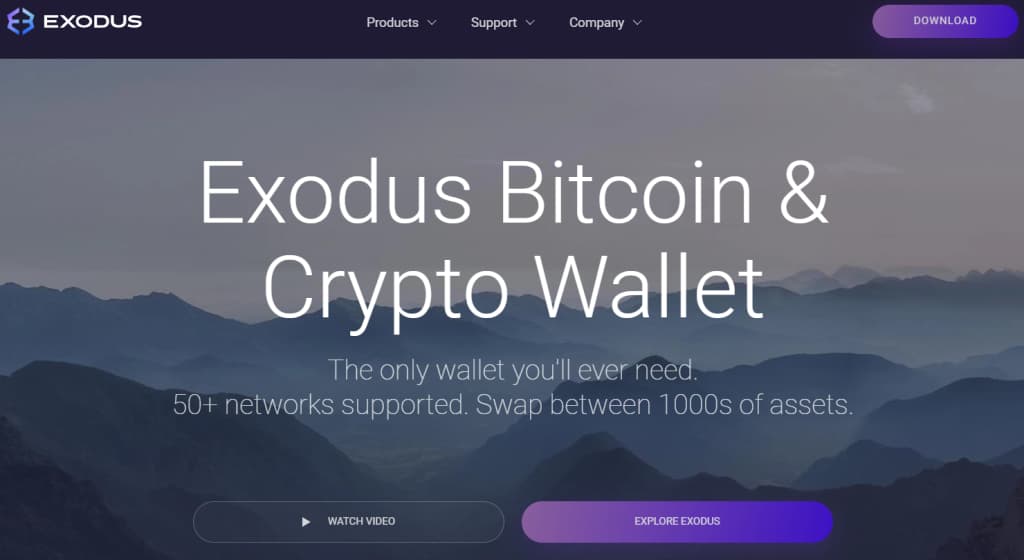 exodus bitcoin & crypto wallet